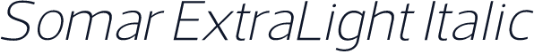 Somar ExtraLight Italic