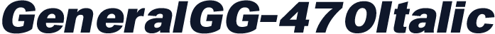 GeneralGG-470Italic