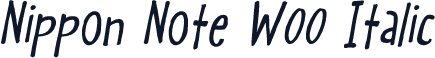 Nippon Note W00 Italic