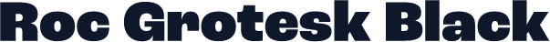 Roc Grotesk Black