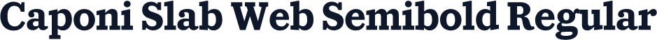 Caponi Slab Web Semibold Regular