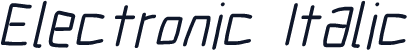 Electronic Italic
