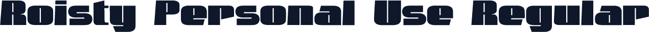 Roisty Personal Use Regular