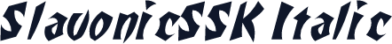 SlavonicSSK Italic