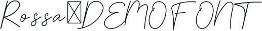 Rossa-DEMO FONT
