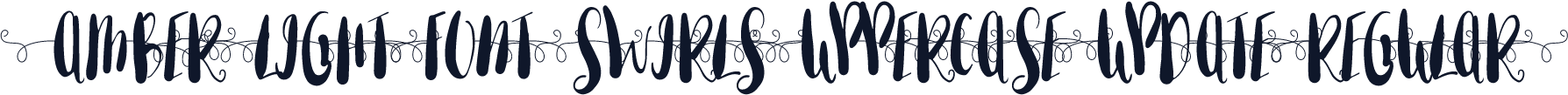 Amber Light Font swirls Uppercase Update Regular