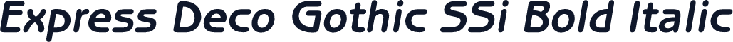 Express Deco Gothic SSi Bold Italic