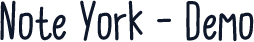 Note York - Demo