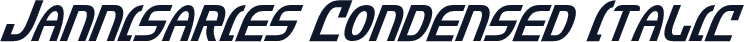 Jannisaries Condensed Italic