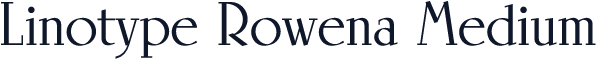 Linotype Rowena Medium