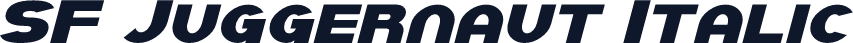 SF Juggernaut Italic