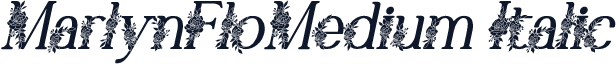 MarlynFloMedium Italic