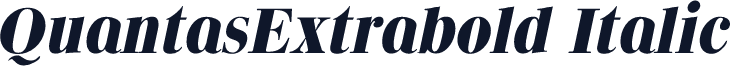 QuantasExtrabold Italic
