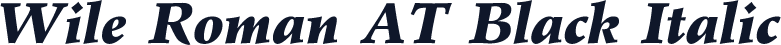 Wile Roman AT Black Italic