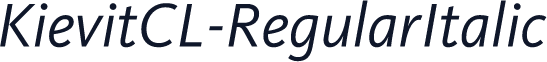 KievitCL-RegularItalic
