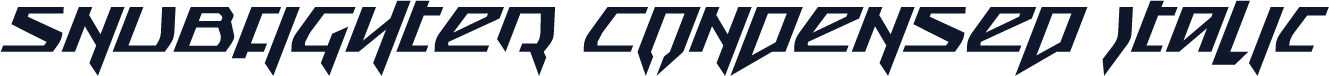 Snubfighter Condensed Italic