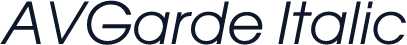 AVGarde Italic