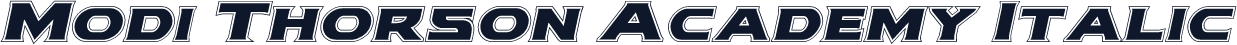 Modi Thorson Academy Italic