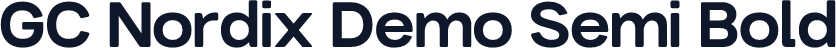 GC Nordix Demo Semi Bold