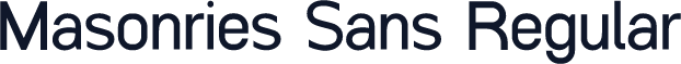Masonries Sans Regular