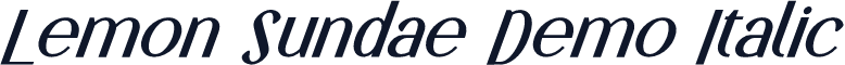 Lemon Sundae Demo Italic