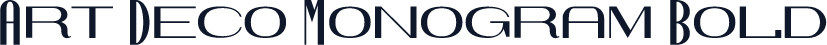 Art Deco Monogram Bold