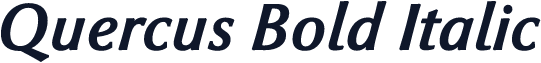 Quercus Bold Italic