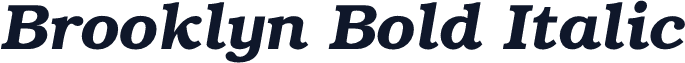 Brooklyn Bold Italic