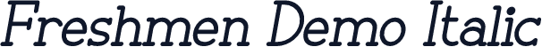 Freshmen Demo Italic