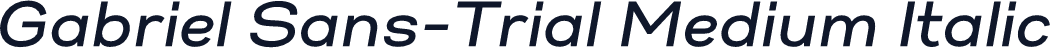 Gabriel Sans-Trial Medium Italic