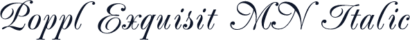 Poppl Exquisit MN Italic
