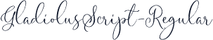 GladiolusScript-Regular