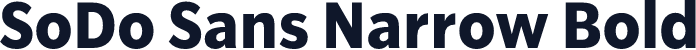 SoDo Sans Narrow Bold