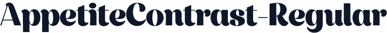 AppetiteContrast-Regular