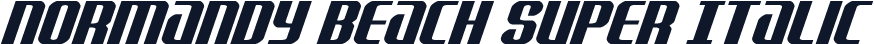 Normandy Beach Super Italic