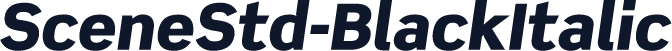 SceneStd-BlackItalic