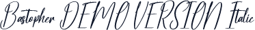 Bastopher DEMO VERSION Italic