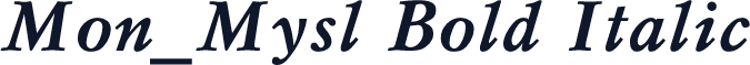 Mon_Mysl Bold Italic