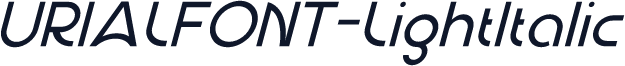 URIALFONT-LightItalic