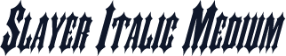 Slayer Italic Medium