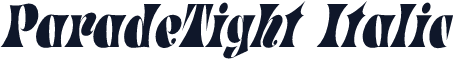 ParadeTight Italic