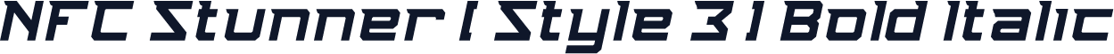 NFC Stunner [ Style 3 ] Bold Italic