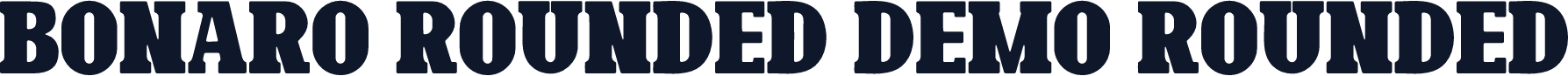 Bonaro Rounded Demo Rounded