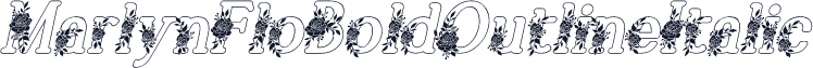 MarlynFloBoldOutlineItalic