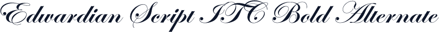 Edwardian Script ITC Bold Alternate