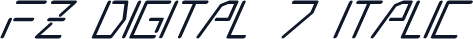 FZ DIGITAL 7 ITALIC