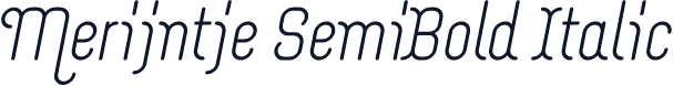 Merijntje SemiBold Italic