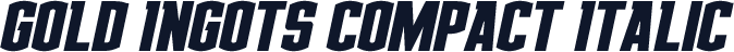 Gold Ingots Compact Italic