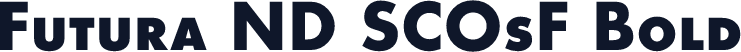 ☞Futura ND SCOsF Bold