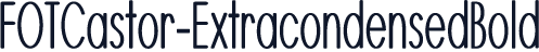 FOTCastor-ExtracondensedBold